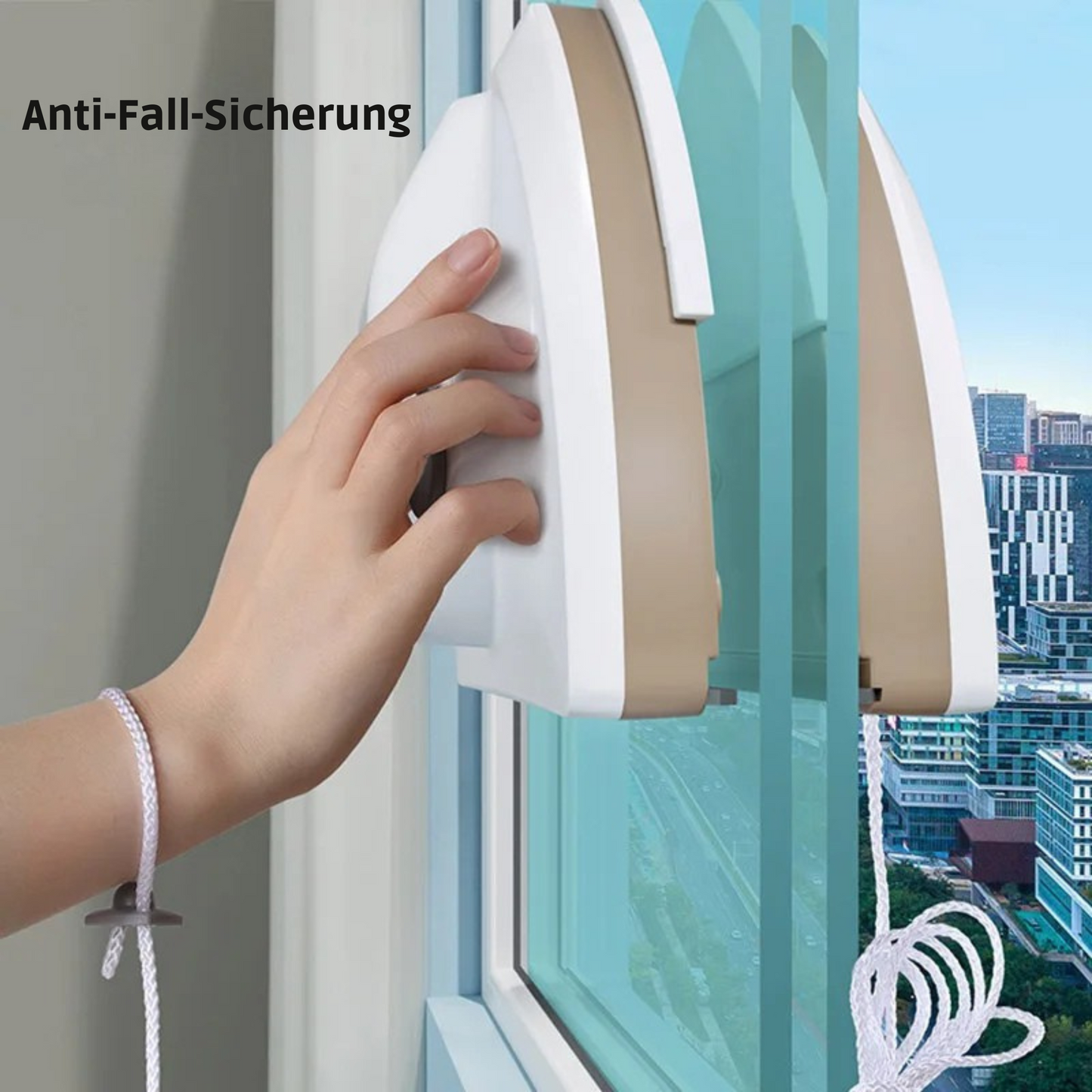 HikariHome Magnetischer Fensterreiniger – Doppelseitiger Glasreiniger für innen & außen | Sicher, schnell & streifenfrei Fenster putzen