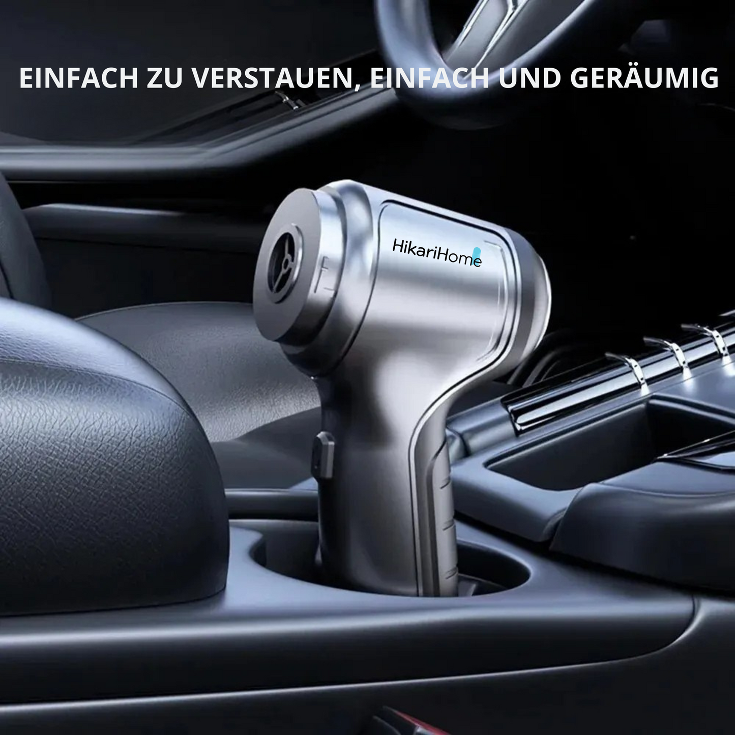 HikariHome Mini Autostaubsauger – Kabelloser Handstaubsauger für Auto, Büro & Zuhause | Leistungsstark & Kompakt