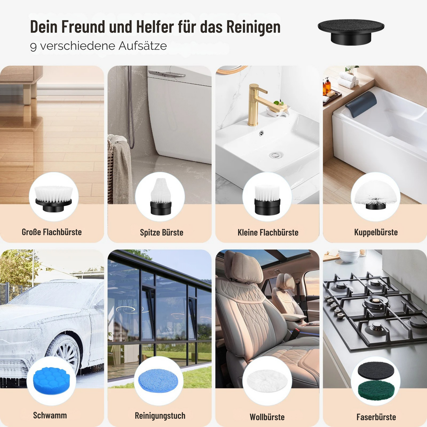 HikariHome Power Schrubber – Mühelos sauber, strahlend rein
