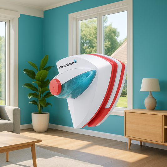 HikariHome Magnetischer Fensterreiniger – Doppelseitiger Glasreiniger für innen & außen | Sicher, schnell & streifenfrei Fenster putzen